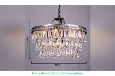 Retro Clarissa Glass drops LED crystal chandeliers lamp for dining/bedroom/big french empire style