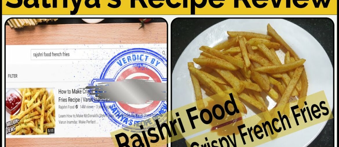 How to Make Crispy French Fries (Rajshri Food) Recipe Review by Sathya How to Make Crispy French Fries (Rajshri Food) Recipe Review by Sathya