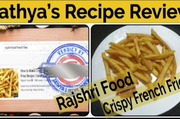 How to Make Crispy French Fries (Rajshri Food) Recipe Review by Sathya