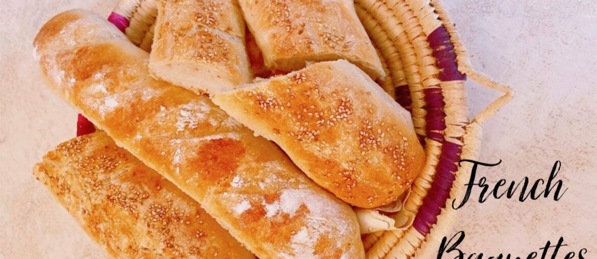 Homemade French Baguettes| Easy Recipe| باكيط خبز فرنسي | وصفة سهلة Homemade French Baguettes| Easy Recipe| باكيط خبز فرنسي | وصفة سهلة