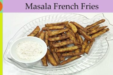 Garlic Masala French Fries Recipe - Crispy French Fries - Huda Ka Kitchen.