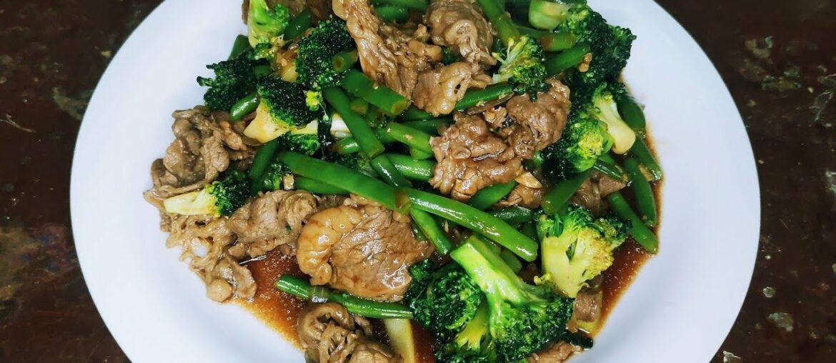 Broccoli and French beans with Beef || Easy veggie recipe||