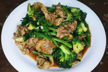 Broccoli and French beans with Beef || Easy veggie recipe||