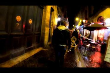 Street Photography by Night in Bordeaux France POV