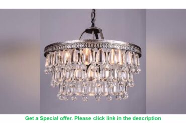 ☘️ Wholesale Retro Clarissa Glass drops LED crystal chandeliers lamp for dining/bedroom/big french