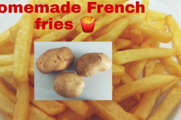 HOW TO MAKE FRENCH FRIES recipe| HOMEMADE FRENCH FRIES 🍟 VERY CRISPY &TASTY 😋