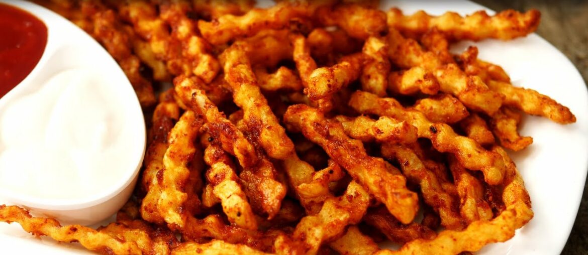 Crinkle Fries Recipe – Dominos Style CRUNCHY MASALA French Fry – CookingShooking Crinkle Fries Recipe - Dominos Style CRUNCHY MASALA French Fry - CookingShooking