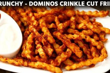 Crinkle Fries Recipe - Dominos Style CRUNCHY MASALA French Fry - CookingShooking