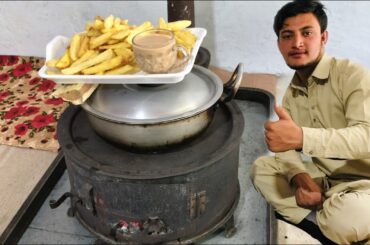 Crispy French Fries Recipe - Homemade French Fries Recipe - Potatoes Chips With Salty Tea 😋