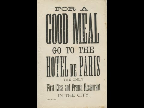 Bill of Fare & Extra Orders at Hotel de Paris Restaurant Bill of Fare & Extra Orders at Hotel de Paris Restaurant