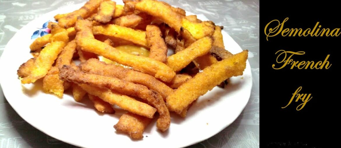 Shujir French Fry Recipe|Crispy Semolina French Fry| RavaRawaSooji french fries|সুজির ফ্রেঞ্চফ্রাই
