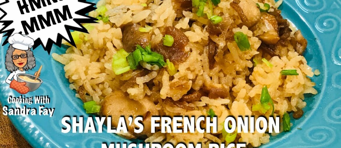 French Onion Mushroom Rice Casserole Recipe | Side Dish