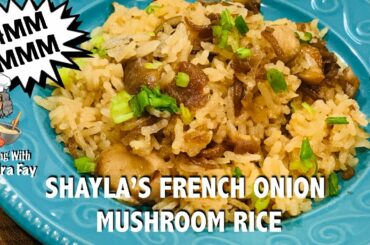 French Onion Mushroom Rice Casserole Recipe | Side Dish