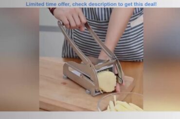 2 Blades Stainless Steel Home French Fries Potato Chips Strip Slicer Cutter Chopper Chips Machine M