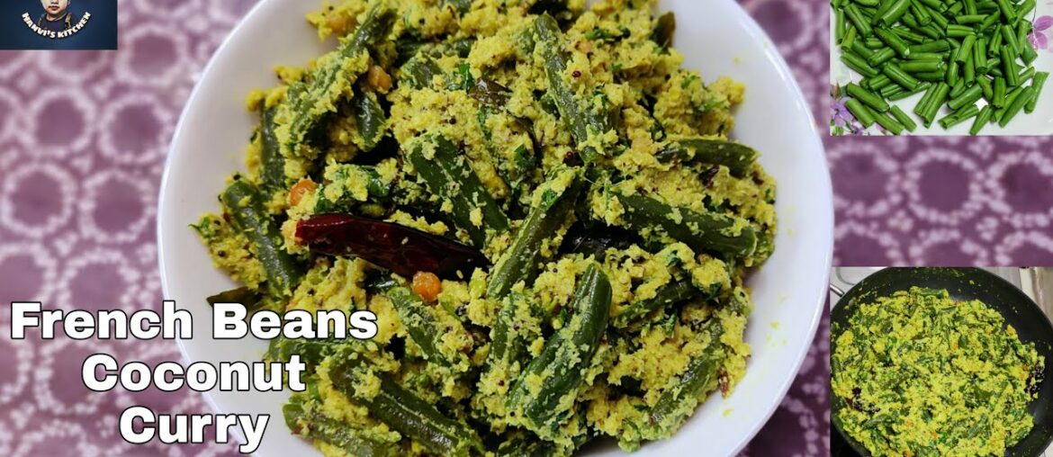 French Beans Coconut Curry/French Beans Recipe for Kids/Simple & Healthy Recipe