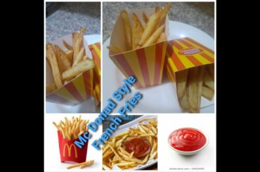 How to Make Mc Donald's French Fries at home/ Perfect Secret Recipe of McDonald's Fries/meno vlogs