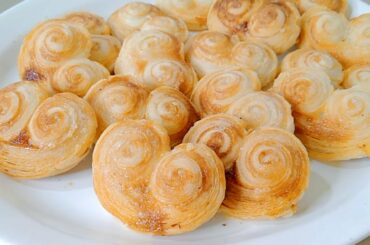 French Hearts Cookies Recipe | Puff Biscuits