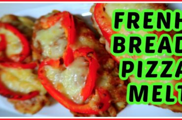 PIZZA BAGUETTE MELT UNDER 10MIN (!) | EASY PIZZA RECIPE | THE BEST FRENCH BREAD PIZZA RECIPE (!)