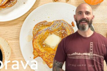 Pumpkin French Toast Recipe | Get Cookin' with Brava Chef Travis