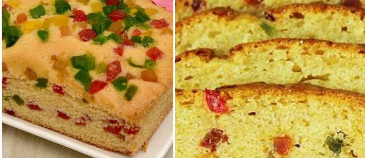 Fruit Cake  Recipe Tutti Frutti cake/Easy Tasty/kids Favorite/french cake recipe /by samias world
