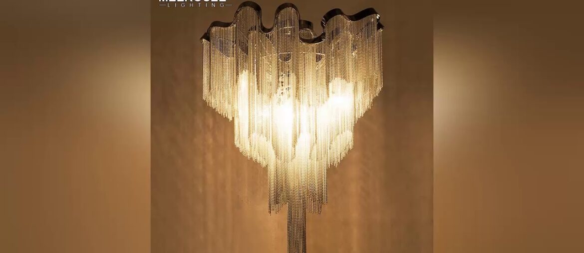 French Chain Luster Chandeliers Lighting Fitting Flush Mounted Chandelier Lamp For Foyer Dining Roo