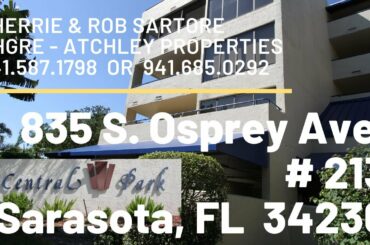 ✨🎉SRQ DOWNTOWN! 2/2 Central Park - $359,750! Sherrie Sartore 941.587.1798 BHGRE Atchley Properties!