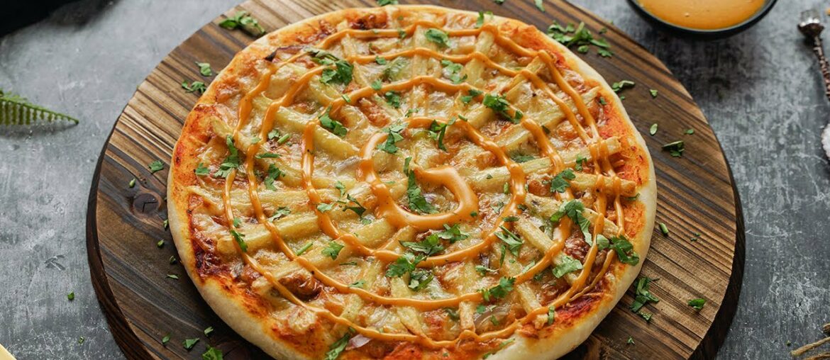 French Fries Pizza Recipe By SooperChef