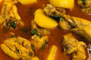 Aloo Chicken Salan Recipe by Desi French Kitchen