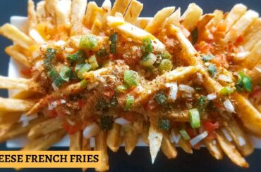 Homemade French Fries Recipe In Hindi | How To Make French Fries | Crispy Potato Cheese French Fries