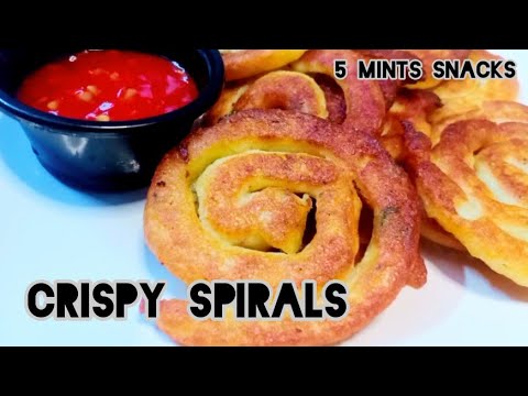 crispy spirals ❤️ Easy snack recipe | substitute of french fries | kids snack recipe crispy spirals ❤️ Easy snack recipe | substitute of french fries | kids snack recipe