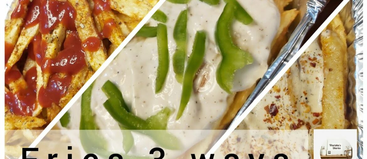 French Fries 3 Flavourful Ways | Street Style French Fries Recipe