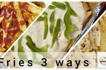 French Fries 3 Flavourful Ways | Street Style French Fries Recipe