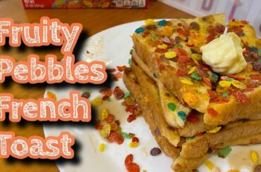 Fruity Pebbles French Toast | How to make creative French toast at home easy recipe