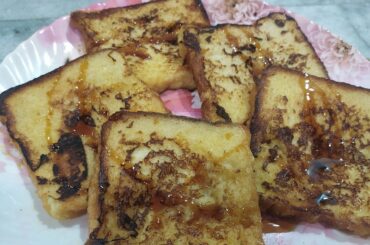 Honey bread toast quick breakfast recipes at home | sweet french toast in 2Min