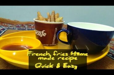 #Day4#French fries recipe |How to make Mc Donald's french fries at h♥me |