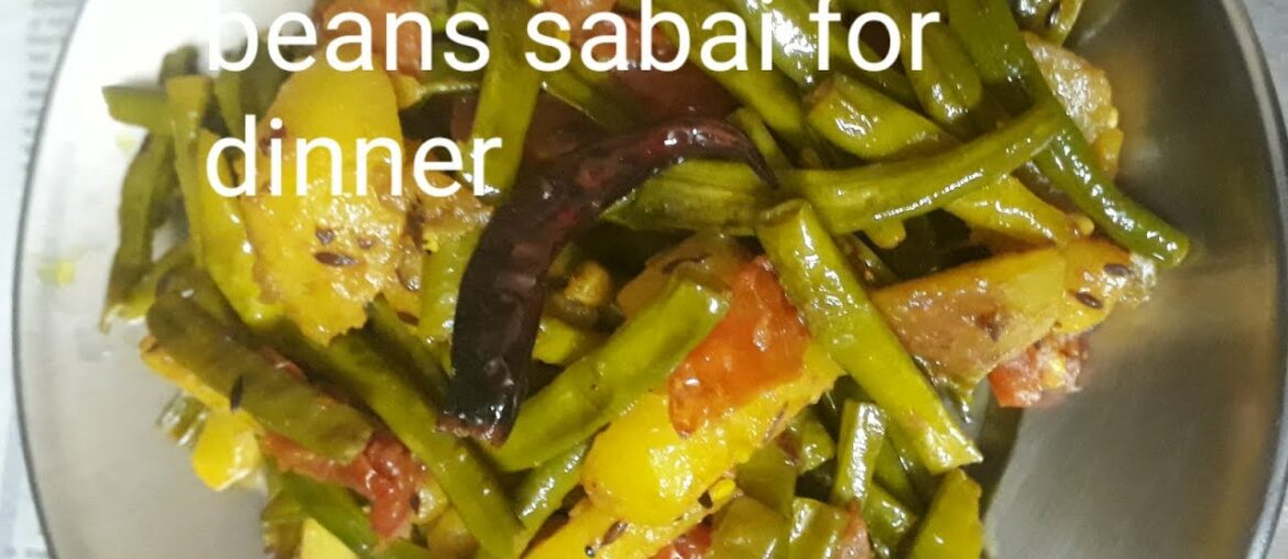 Quick recipe of french beans with hot roti in dinner🙂🙂