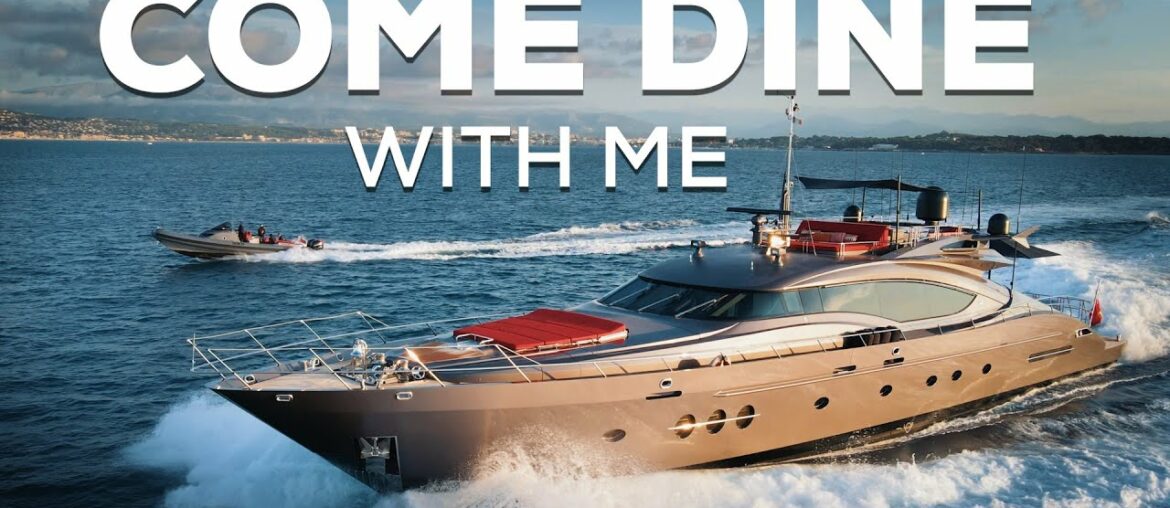 COME DINE WITH ME...ON BOARD A PALMER JOHNSON 120 SUPERYACHT FOR CHARTER!!!