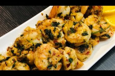 Garlic Shrimp Recipe by Desi French Kitchen