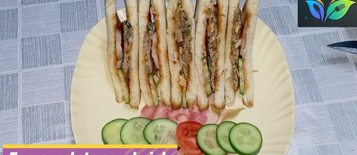 How to make Egg omelette sandwich/egg sandwich recipe/french toast egg sandwich recipe in urdu