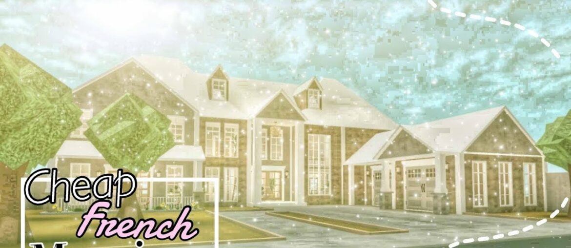 CHEAP FRENCH MANSION (No large plot) | Bloxburg