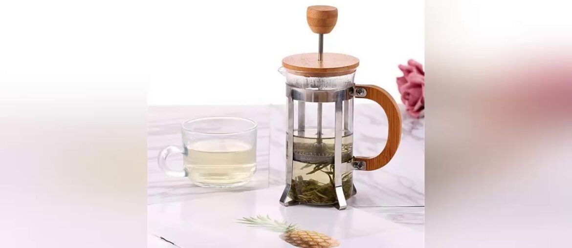 Top Eco-Friendly  French Press Bamboo Cover Coffee Plunger Tea Maker Percolator Filter Press Coffee
