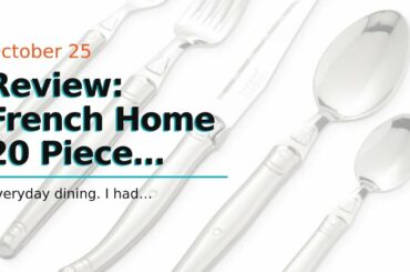Review: French Home 20 Piece Laguiole Flatware set in Faux Ivory