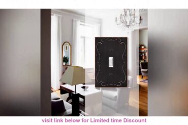 ✅ French Cabriole Decorative Wall Plate Switch Plate Outlet Cover (Single Toggle, 2 Pack, Aged Bron