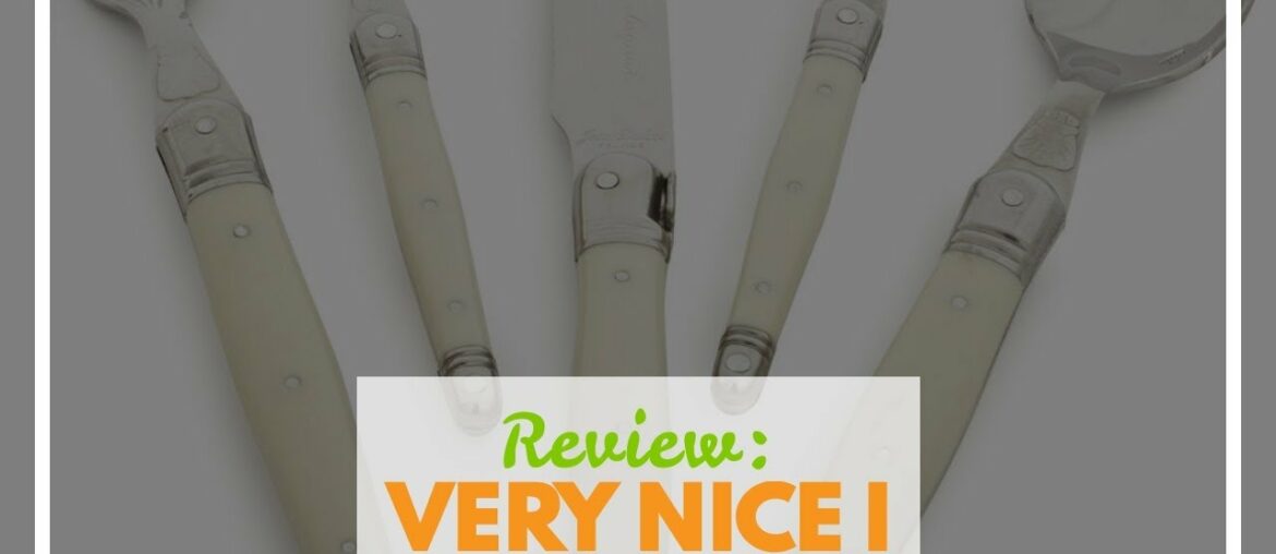 Review: French Home 20 Piece Laguiole Flatware set in Faux Ivory