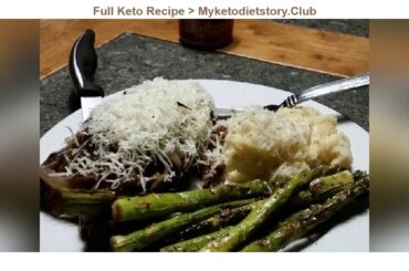 Keto Recipe Cook Tasty Brad's red wine NY steaks with grilled asparagus