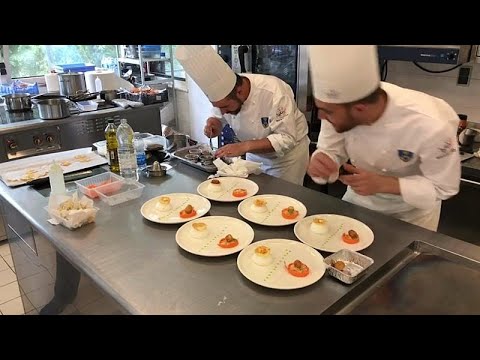 French armed forces compete against the clock in gourmet cook-off French armed forces compete against the clock in gourmet cook-off