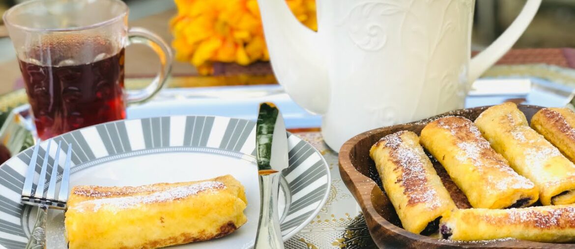 Blueberry cream cheese French Toast | stuffed Blueberry French Toast | Easy breakfast recipe