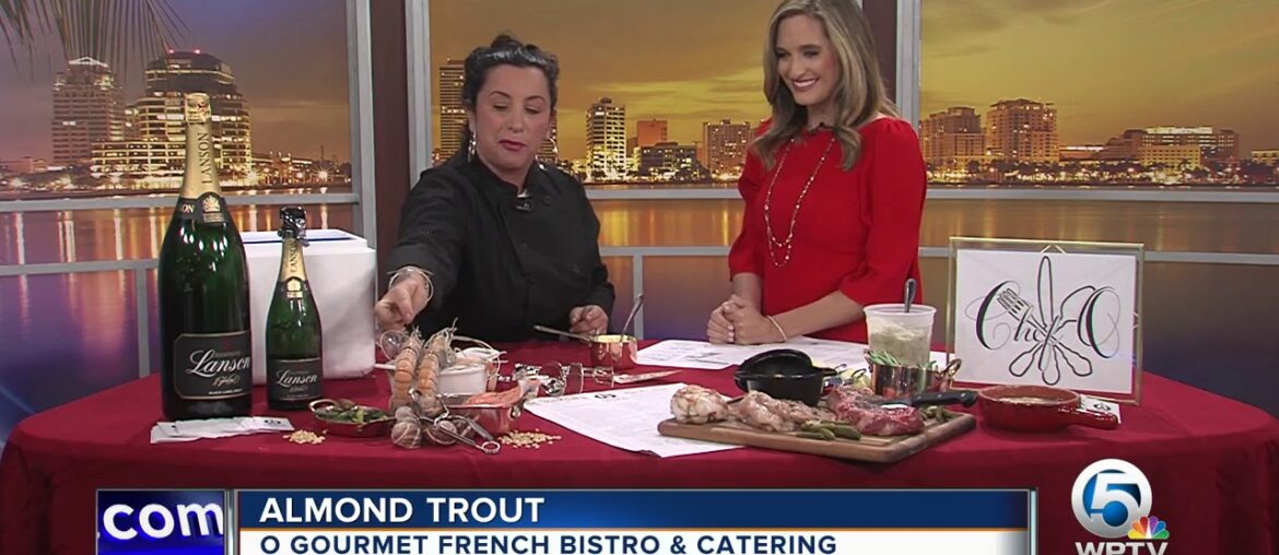 Recipe for almond trout from O Gourmet French Bistro