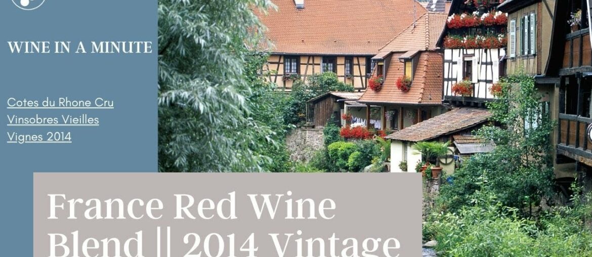 France Red Wine Blend || 2014 Vintage