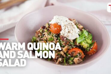 Everyday Gourmet | Warm Quinoa & Salmon Salad with Tefal French Heritage Saucepan